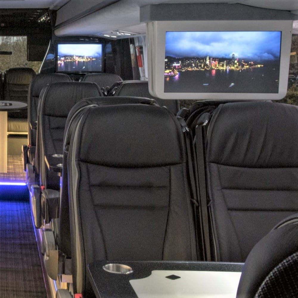 VIP Coach by Tjs Travel Leeds Sky TV & Tables