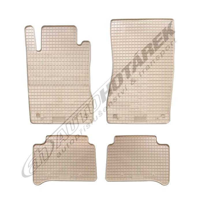 Gumové autokoberce Mercedes E-Class W211 2002-2009 (béžové)